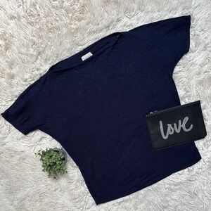 Ninexis Slub Dolman Top 💗 Navy Blue